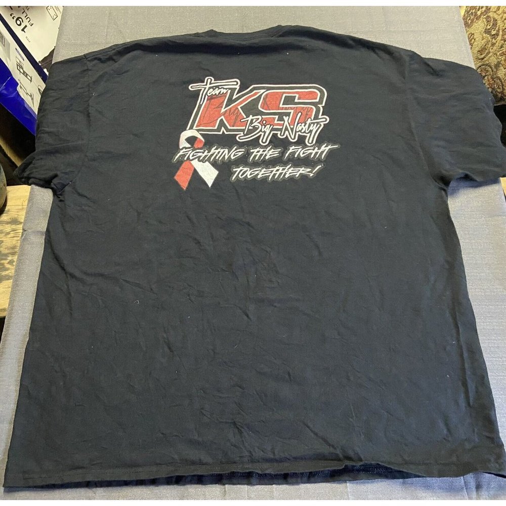 Team KS Big Nasty Black Graphic Crew Neck Tee Men's XXL